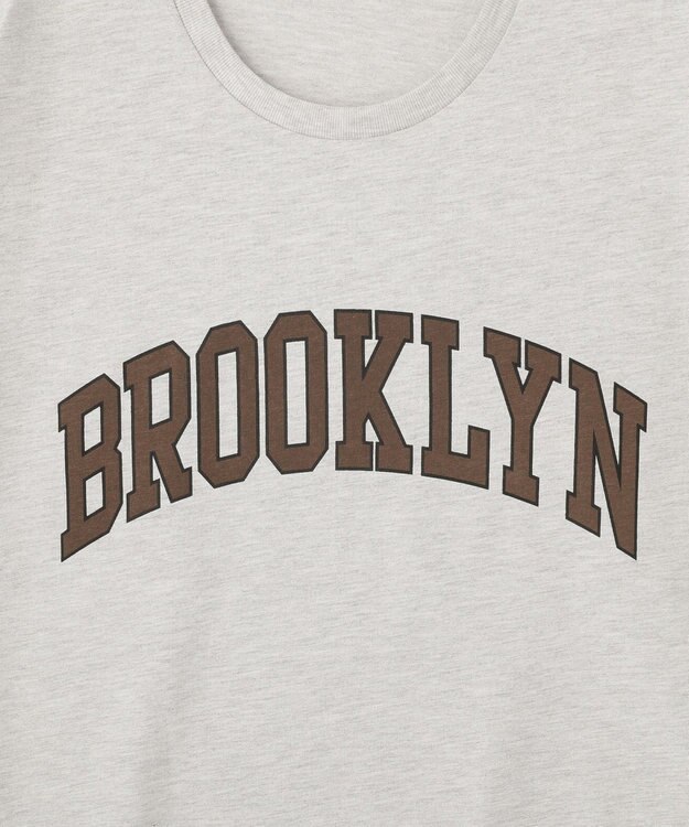 AMERICAN HOLIC BROOKLYN ロゴTシャツ Light Gray Mixture
