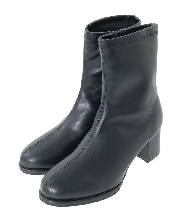 Green Parks ・ｍｉｎｉａ　ラウンドストレッチショートブーツ Black