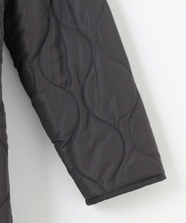 ANY L 【マフラー付き】キルトリバーシブルコート ブラック