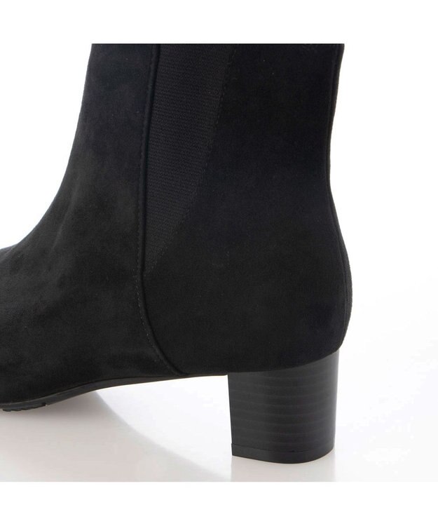 Riz raffinee <Riz raffinee>ポインテッドサイドゴアショートブーツ ブラックスエード