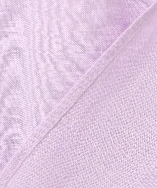 23区 S 【洗える】LIBECOリネン ボリュームスリーブ ブラウス ラベンダー系