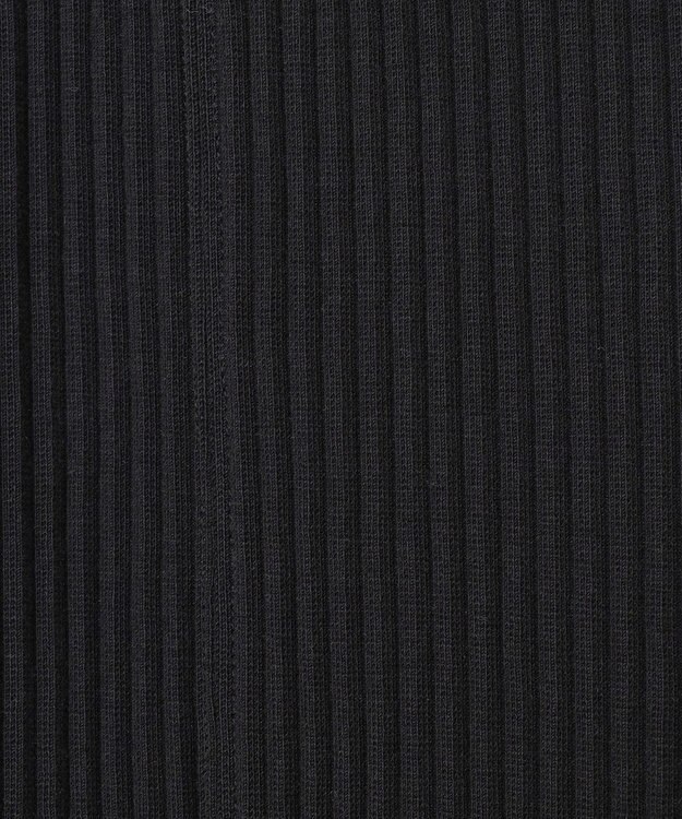 uncrave プリーツリブ スリットパンツ ブラック