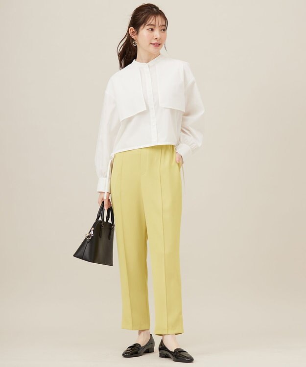 ANY SIS 【UVカット・接触冷感・速乾】クロップトヨークハオリ シャツ オフ