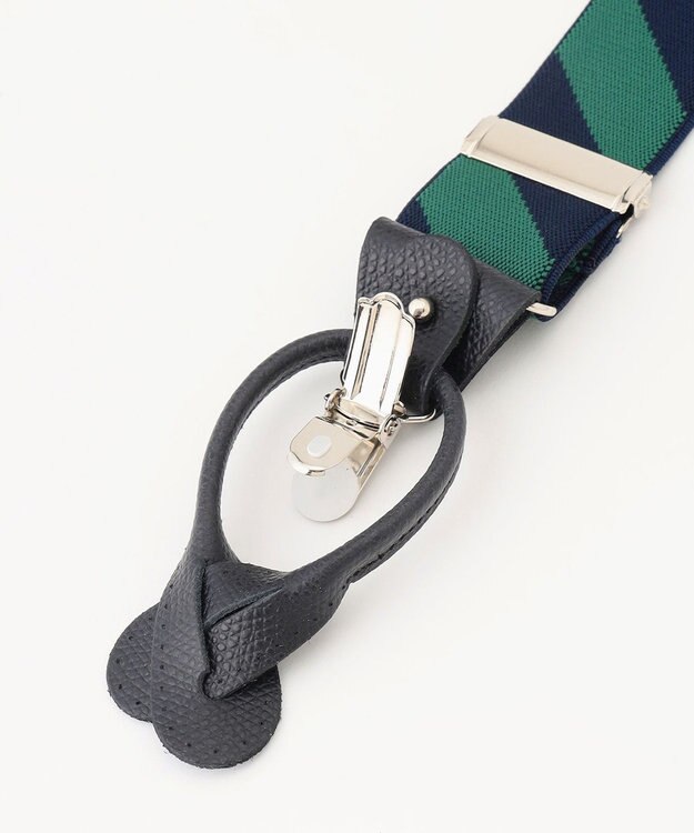 J.PRESS MEN ストライプ サスペンダー ブルー系1