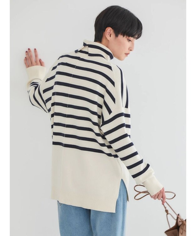 AMERICAN HOLIC バイパチタートルネックニットプルオーバー Border