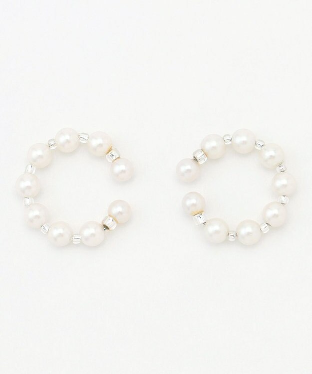 J.PRESS LADIES 【WEB限定・2way・2set】パール イヤカフ リング 【WEB限定】シルバー系
