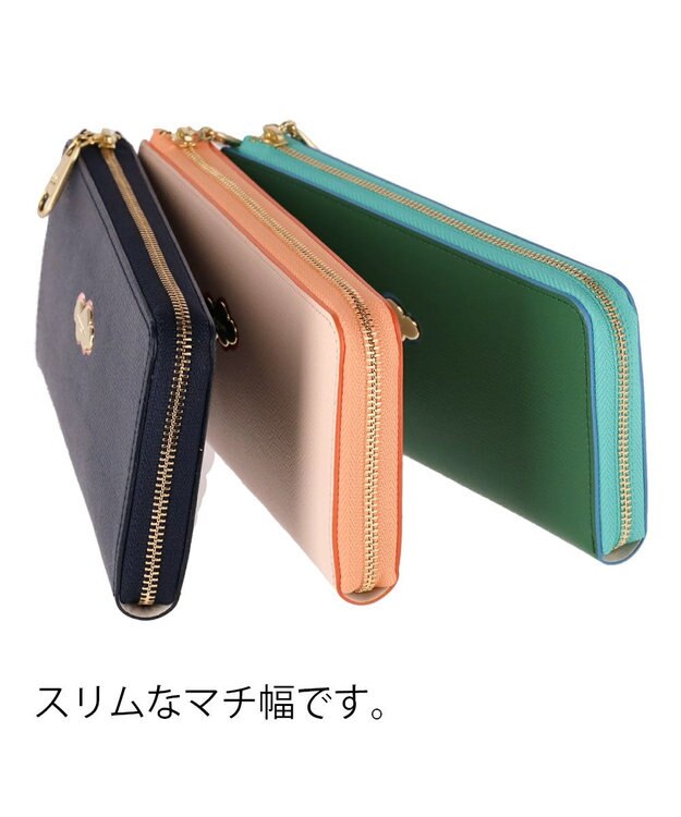 tsumori chisato CARRY くもマーク 長財布 Lファスナータイプ ベージュ