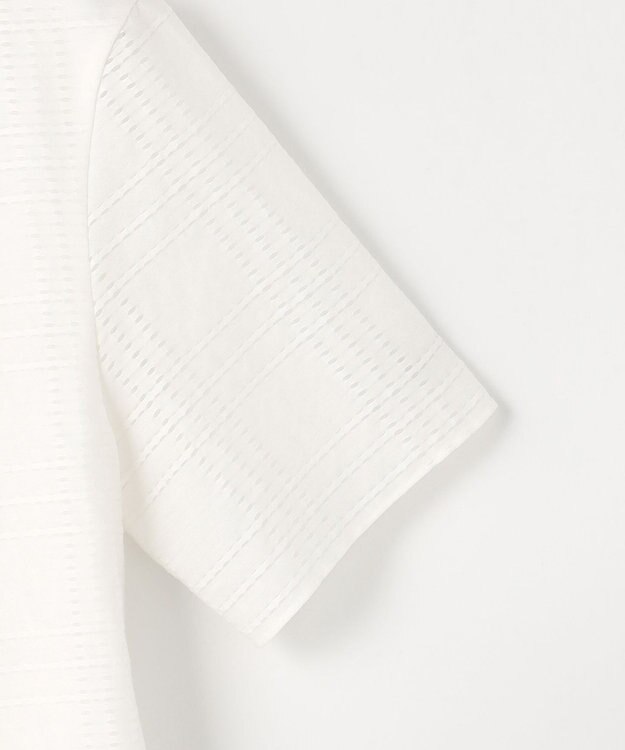 J.PRESS LADIES レーシーチェック クルーネック カットソー ホワイトチェック系3