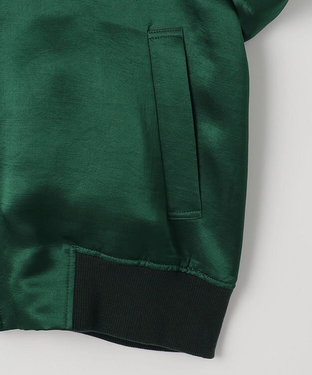 NAVE 【ReNAVE】タンブラーサテン ブルゾン グリーン系