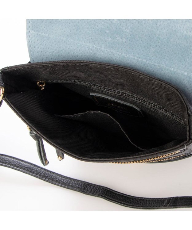 UNBILLION ペルケ perche / 7ポケットレザーポシェット ブラック