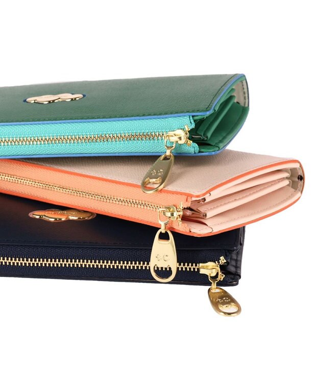 tsumori chisato CARRY くもマーク 長財布 Lファスナータイプ ベージュ