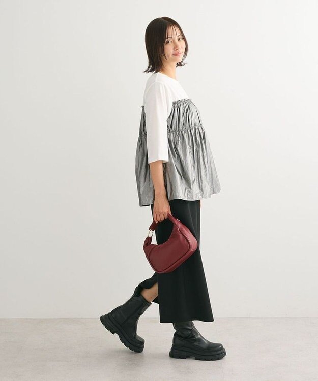 Green Parks シャーリングドッキングプルオーバー Gray