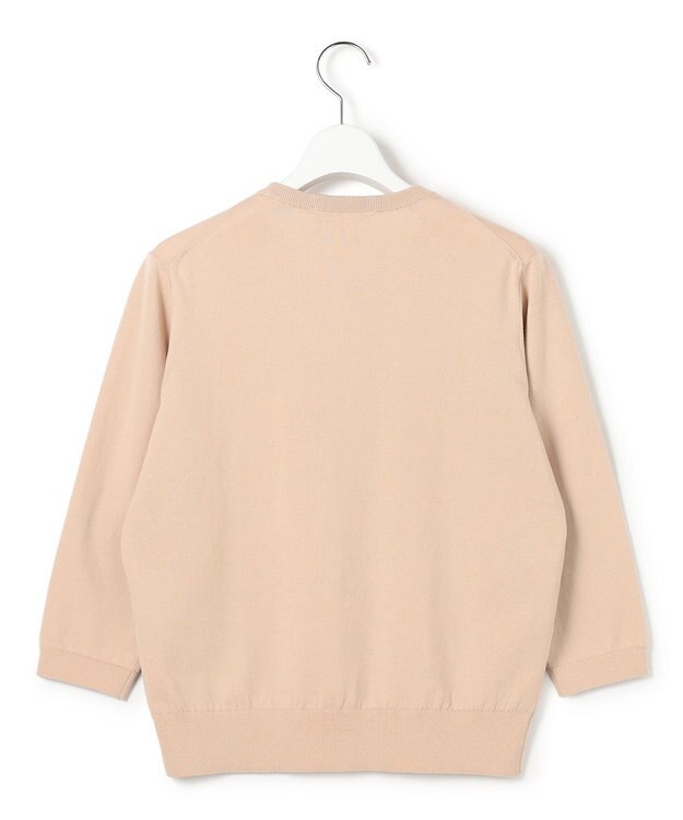 23区 L 【先行予約】プレミアムビオコットン クルーネック ニット ベージュ系