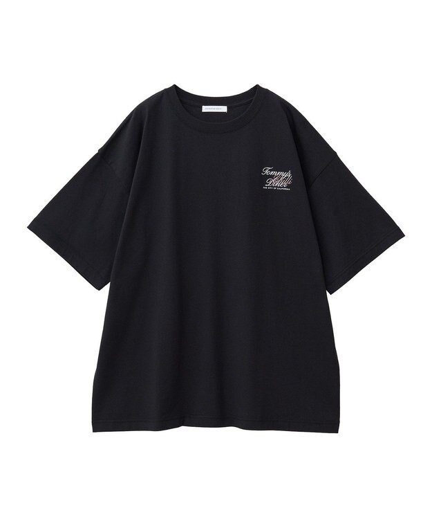 AMERICAN HOLIC バックロゴプリントTシャツ Black