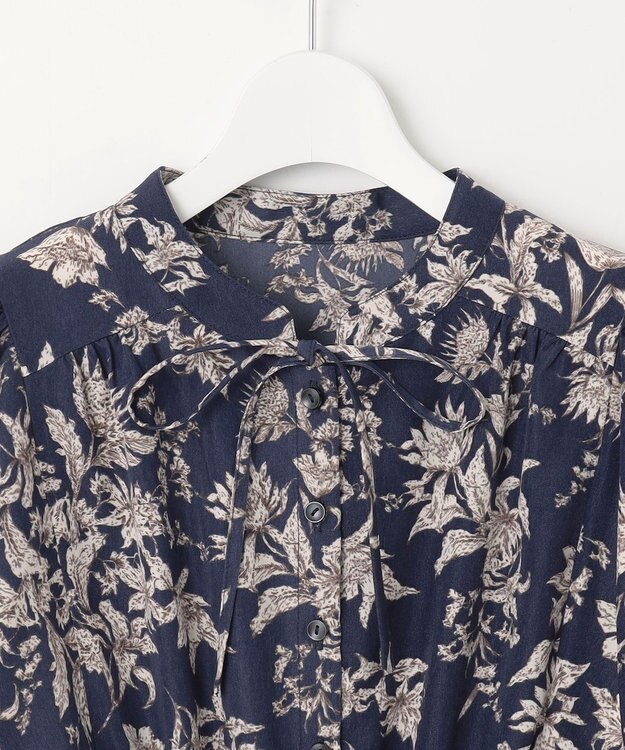 Feroux 【大好評につき新色・追加決定！】ウエストシャーリングデシン ワンピース ネイビー系1