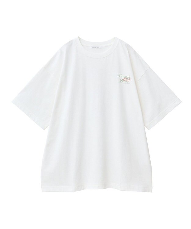 AMERICAN HOLIC バックロゴプリントTシャツ Off White