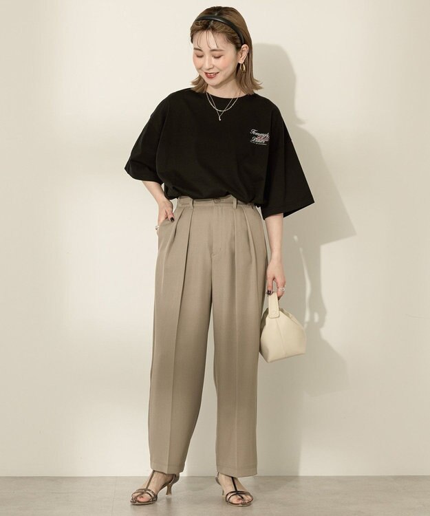 AMERICAN HOLIC バックロゴプリントTシャツ Black