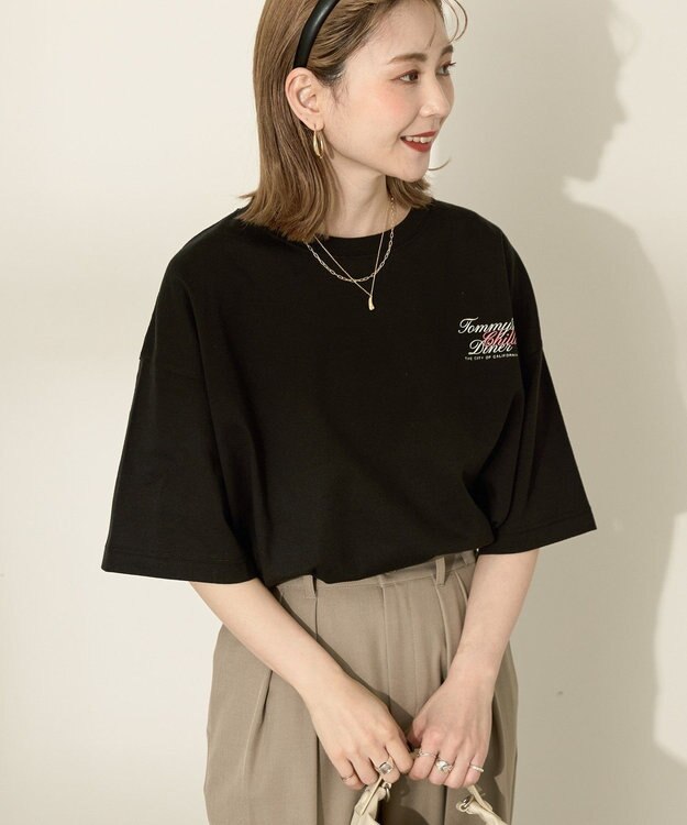 AMERICAN HOLIC バックロゴプリントTシャツ Black