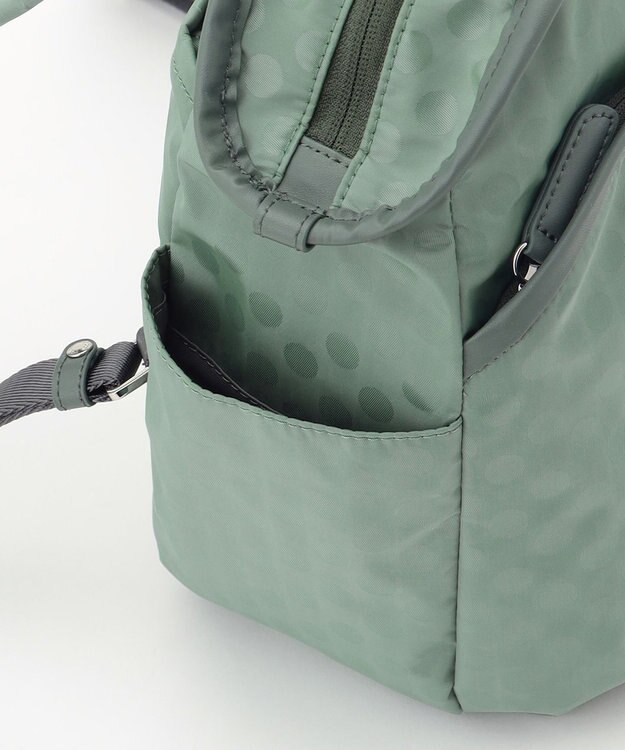 Y'SACCS Polka Dots　パイピングポケットコンパクトリュック ライトグリーン