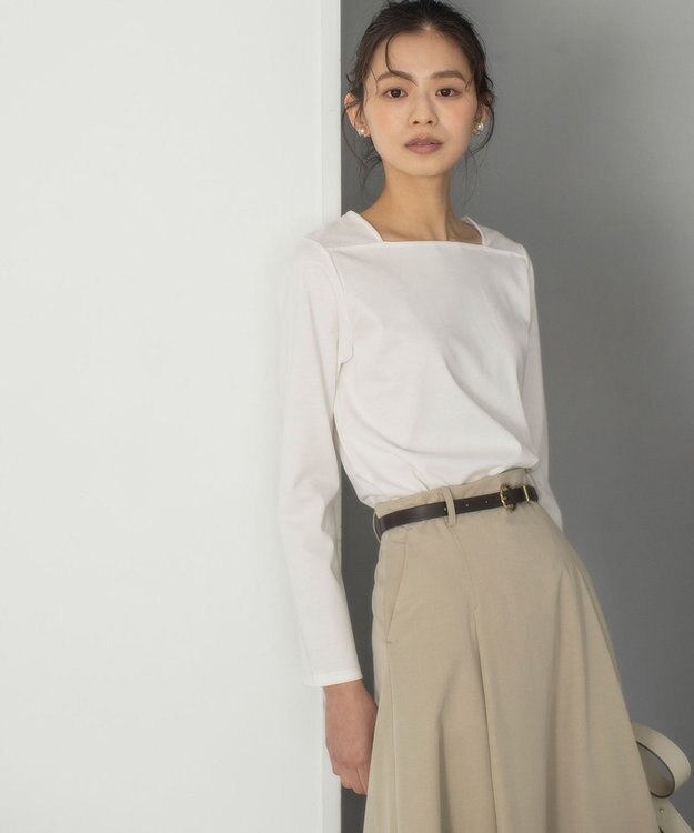 組曲 フレンチロング Ｔシャツ アイボリー系