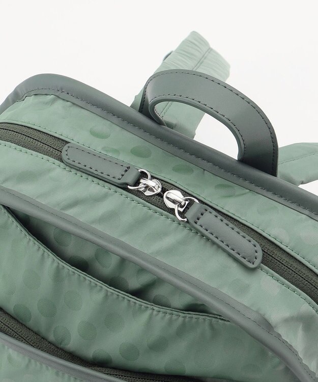 Y'SACCS Polka Dots　パイピングポケットコンパクトリュック ライトグリーン