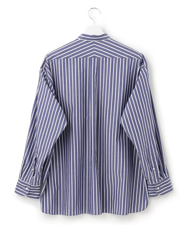 J.PRESS YORK STREET 【UNISEX】タイプライターストライプ シャツ ネイビー系1