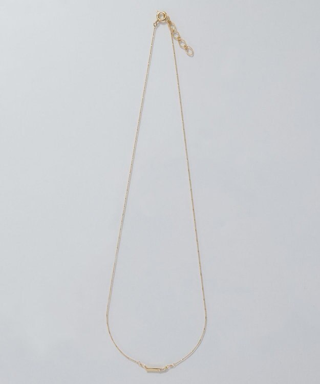 Phoebe 【金属アレルギー対応】ストレートバービジューネックレス　ゴールド ゴールド