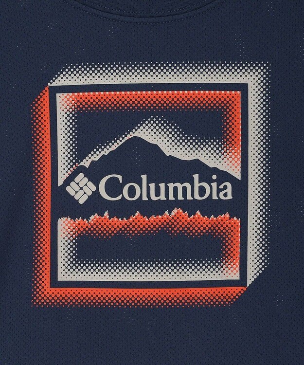Columbia Columbia/ キッズアイテム/ テックトレイルユーティリティショートスリーブグラフィッククルー /コロンビア Collegiate Navy Dotty Landscape