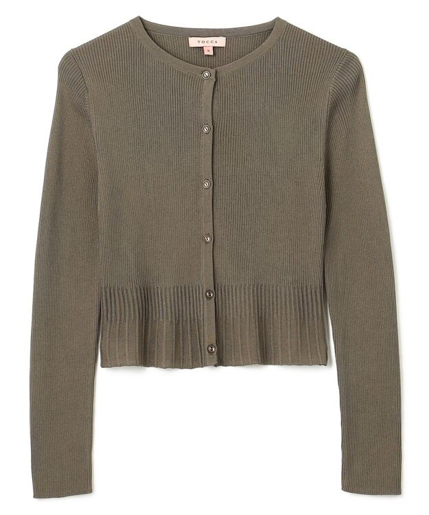 TOCCA AJISAI CREWNECK カーディガン モカ系