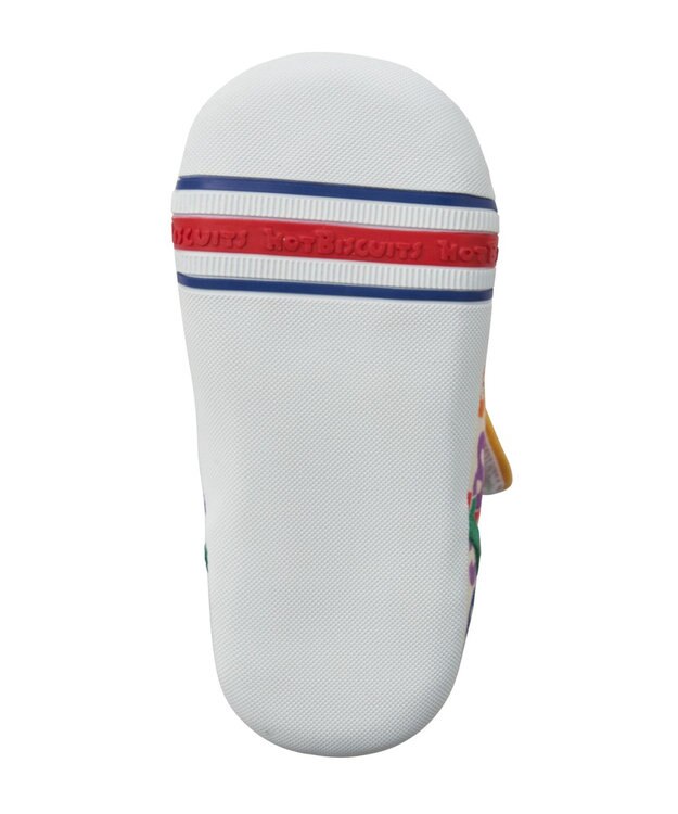 MIKI HOUSE HOT BISCUITS 【11.5-13.5cm】 ロゴ総柄 ファーストベビーシューズ マルチカラー