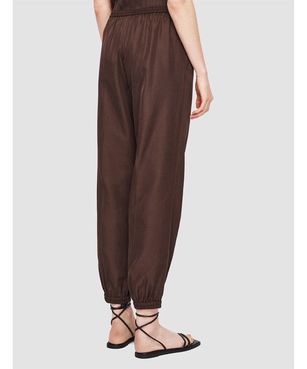 JOSEPH ソフトコットンシルク　クロップドトラウザーズ Ebony