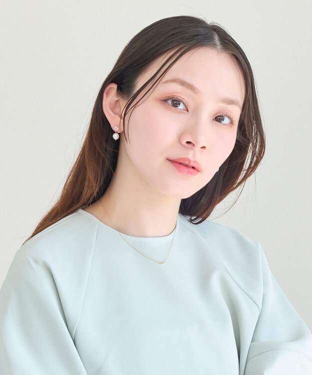 Phoebe 【金属アレルギー対応】ストレートバービジューネックレス　ゴールド ゴールド