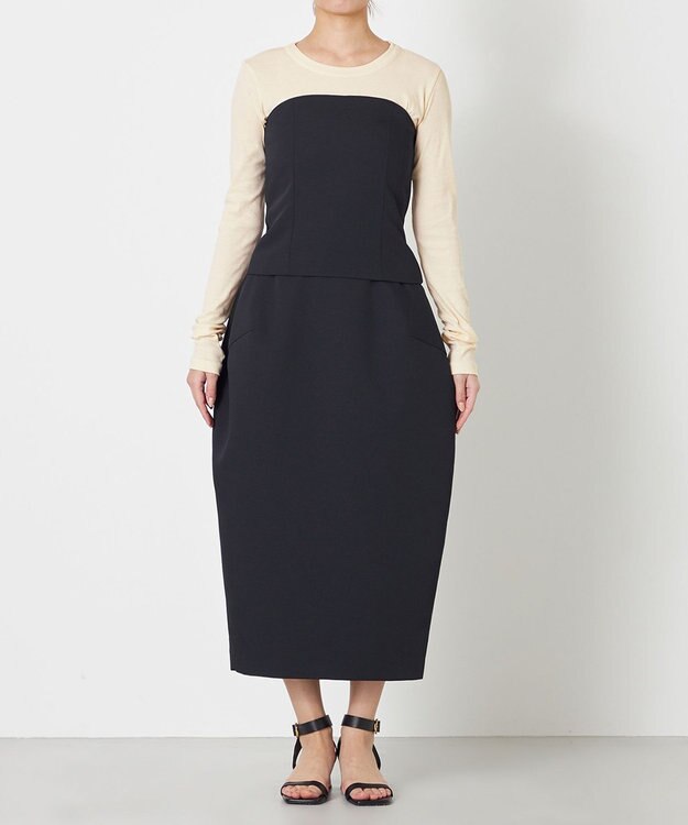 NAVE 【Nave・セットアップ可/洗える/吸水速乾】ドライチノ スカート ブラック系