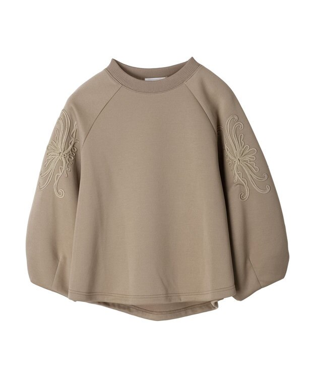 Green Parks ■ＥＳＣＡＲ　コードモチーフ刺繍プルオーバー Beige