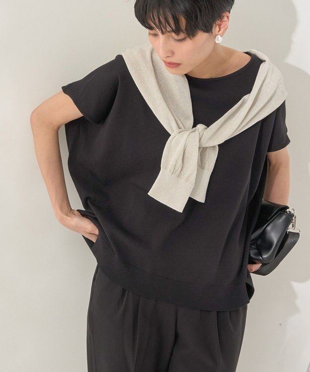 AMERICAN HOLIC フレンチスリーブニットプルオーバー Black