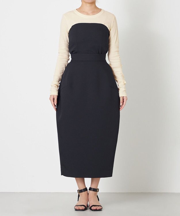 NAVE 【Nave・セットアップ可/洗える/吸水速乾】ドライチノ スカート ブラック系