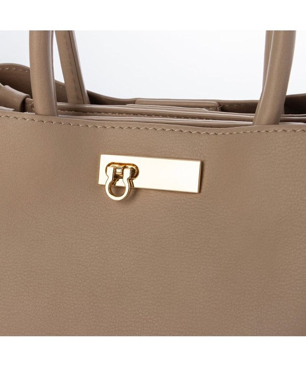 UNBILLION カシュカシュ cachecache / 三層2wayトートバッグ ベージュ