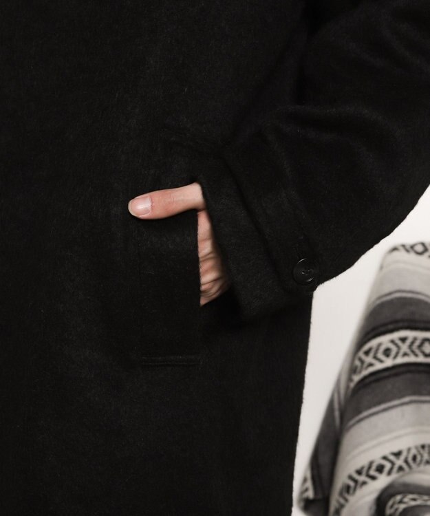 WEGO シャギーオーバーコート ブラック