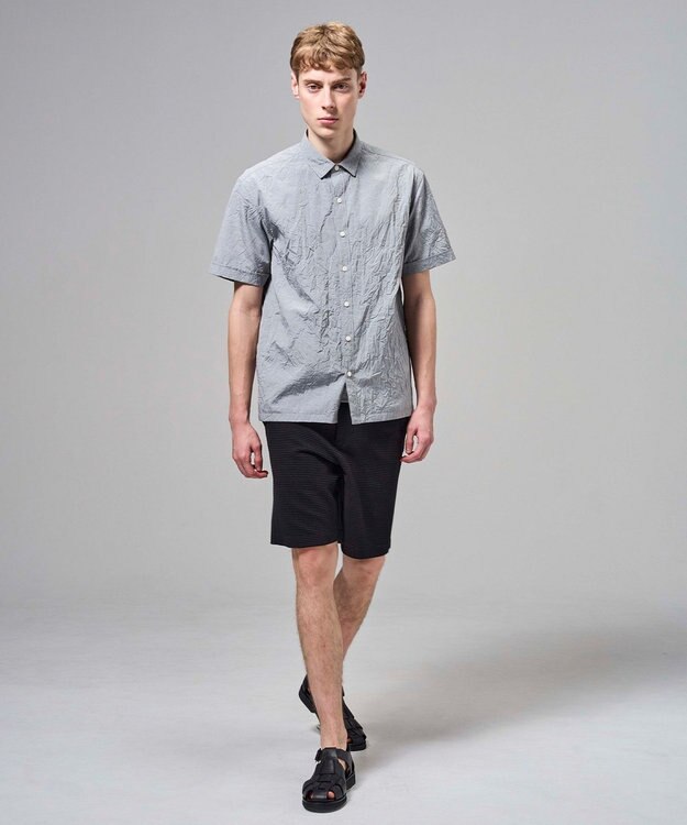 JOSEPH HOMME 【オリジナル素材】 ライトタックジャージー ドロスト付ショートパンツ / BERMUDA ブラック系