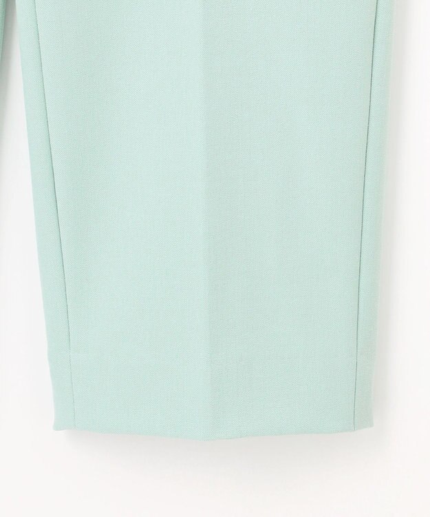 自由区 【撥水加工・洗える】TRギャバ裏起毛テーパード パンツ アイスグリーン