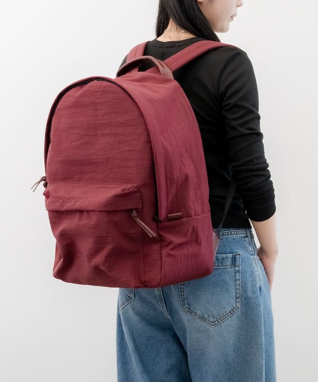 NIZYU KANO 【竹下玲奈コラボ】My Backpack Lサイズ ワイン