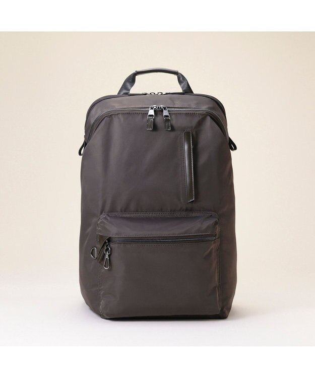 ACE BAGS & LUGGAGE 【雑誌掲載】W&.Day/Night ポッケス スリムリュック A4サイズ 14.0インチPC収納 15277 ダブルアンドデイナイト マザーズバッグ チャコールグレー