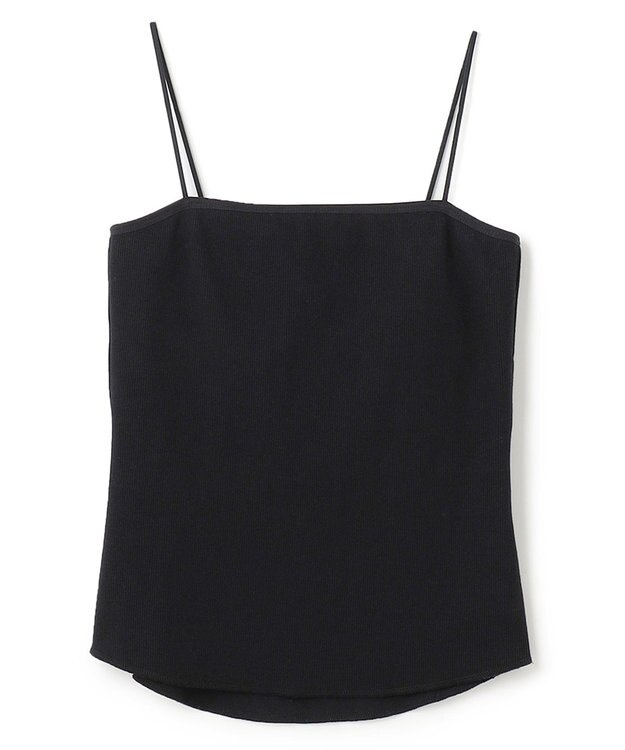 uncrave リブ キャミソール(カップ付き) ブラック