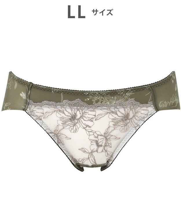 WACOAL ショーツ BXC405とペア はきこみ丈あさめ アウターにひびきにくい(後ろ裾) レディース PXC105 /ワコール オリーブ