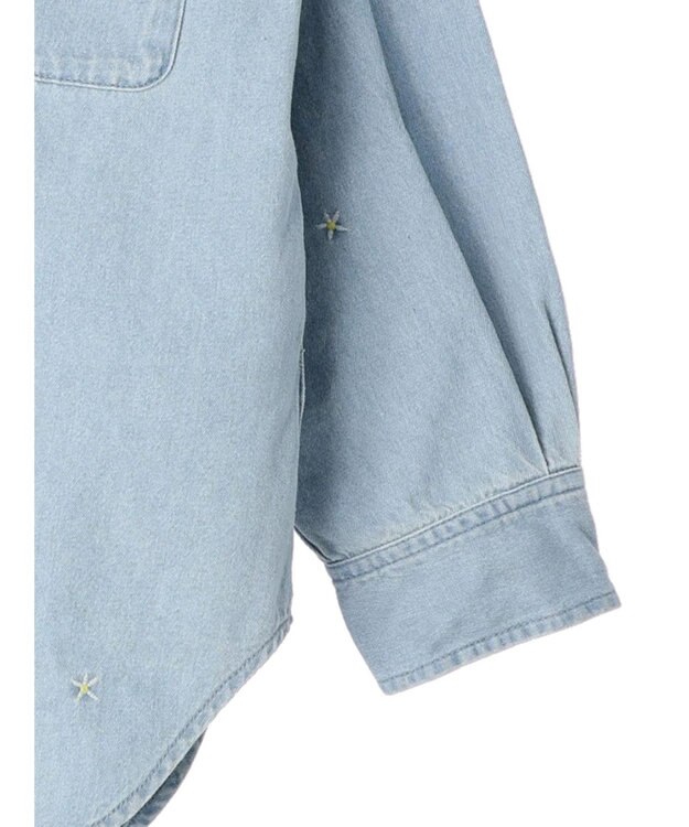 AMERICAN HOLIC ７周年刺繍デニムシャツ Sax