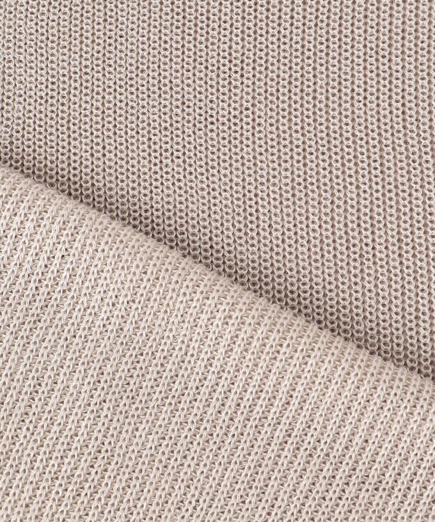 J.PRESS LADIES L 【洗える】Vis/Peスパーク クルーネック ニット ベスト ベージュ系