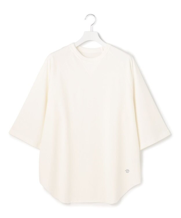 J.PRESS YORK STREET 【UNISEX】接触冷感 ラグランスリーブTシャツ ホワイト系