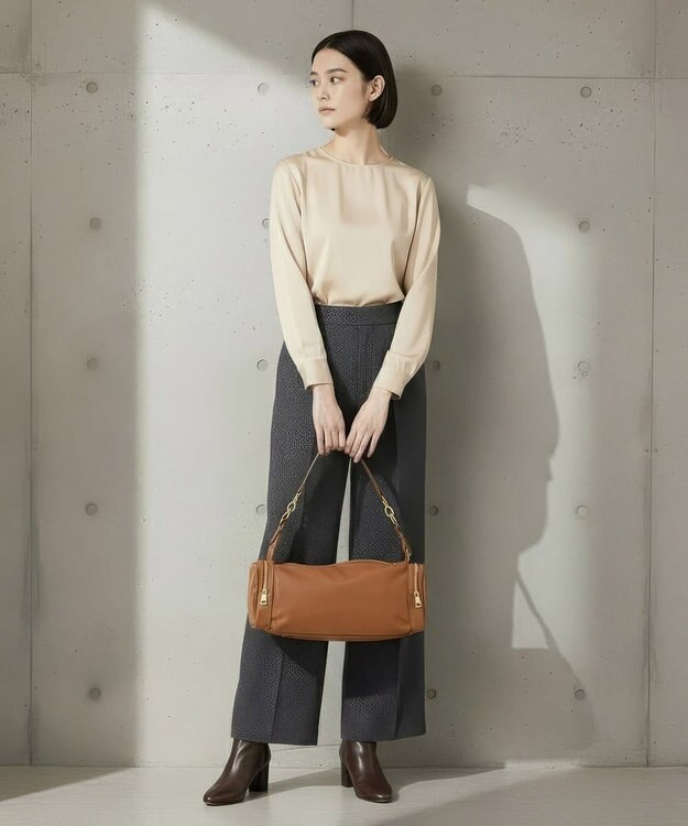 TOPKAPI 【TREASURE TOPKAPI】ナイロン サイドポケット ワンハンドル ショルダーバッグ キャメル