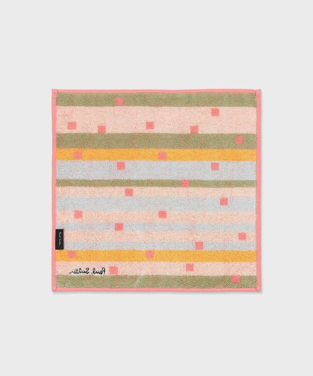 Paul Smith Watercolor Squares ハンカチ ピンク