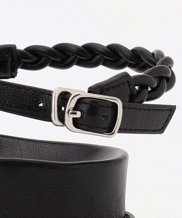 ICB コード編みサンダル ブラック系